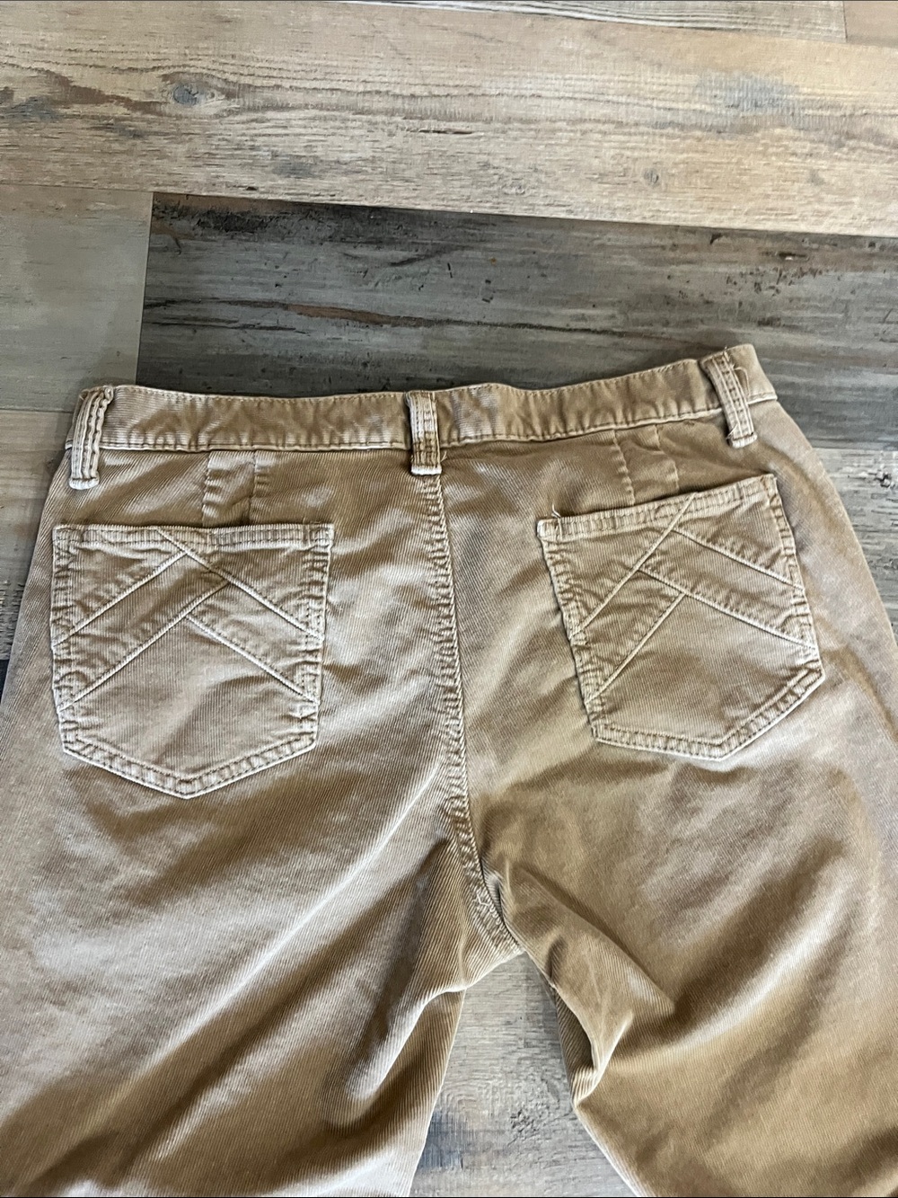 Vintage GAP Ultra Low Rise Women's Wide Leg Jeans in Tan Sz 12 Boho Chic TC0179 - Picture 9 of 9